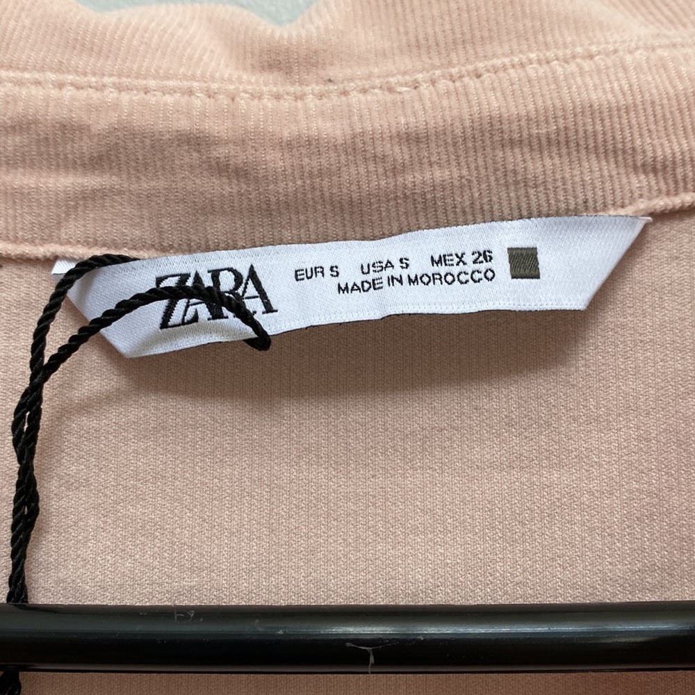 ❗️SOLD❗️Zara Babydoll Corduroy Dress Size S - Picture 6 of 8